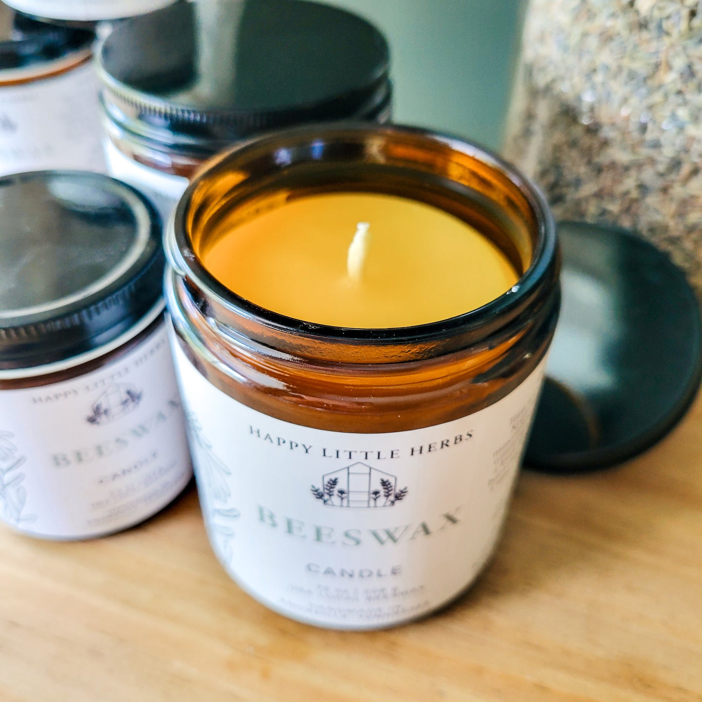 Pure Beeswax Jar Candle