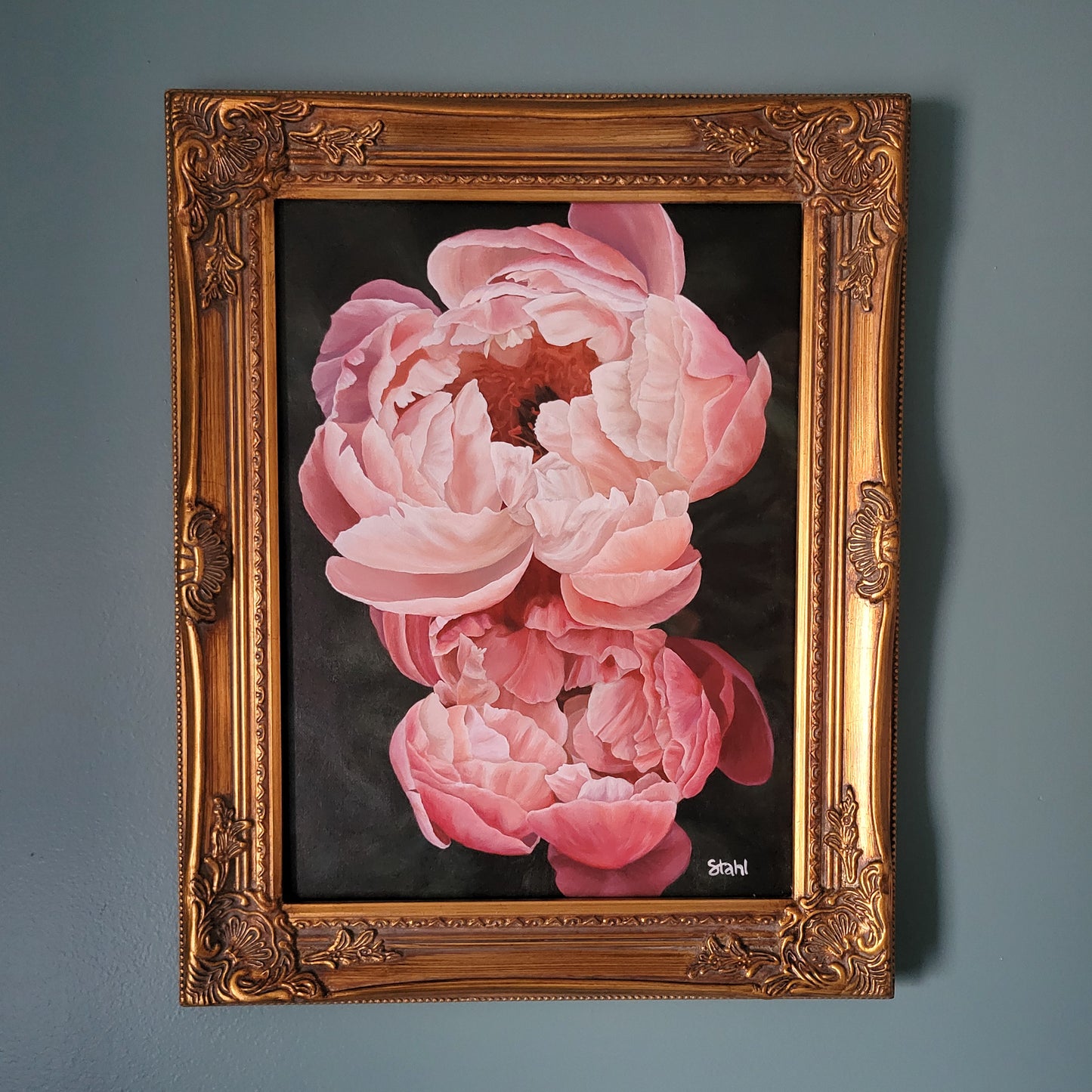 Elysium | Original Peony Acrylic Painting