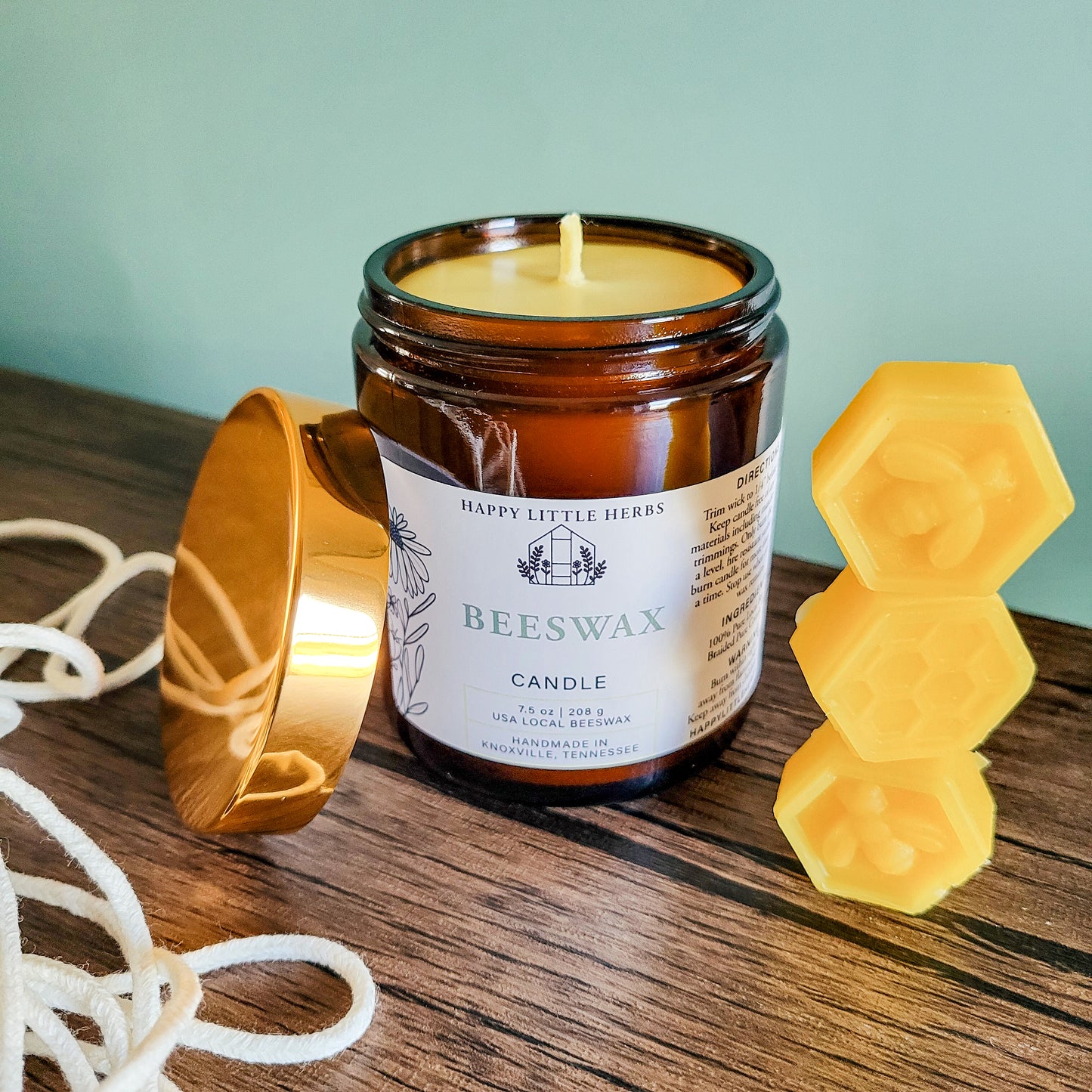 Pure Beeswax Jar Candle