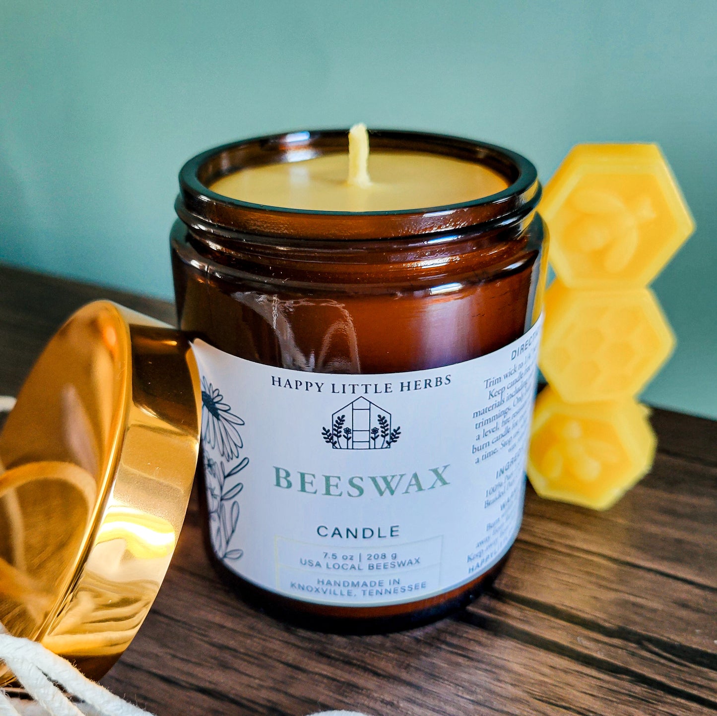 Pure Beeswax Jar Candle