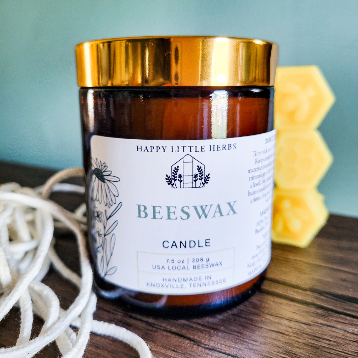 Pure Beeswax Jar Candle